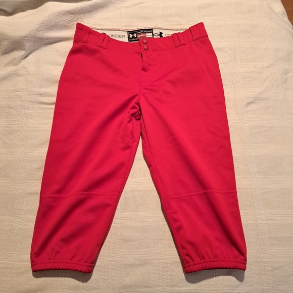 Under Armour boys or girls youth large red sports pants - Picture 1 of 4